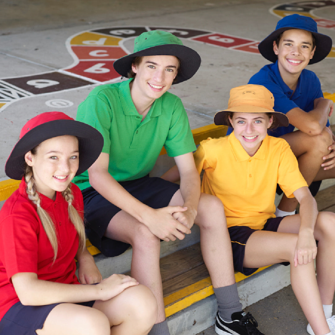 ALLIGATOR CREEK STATE SCHOOL REVERSIBLE HOUSE HAT - REDBACKS