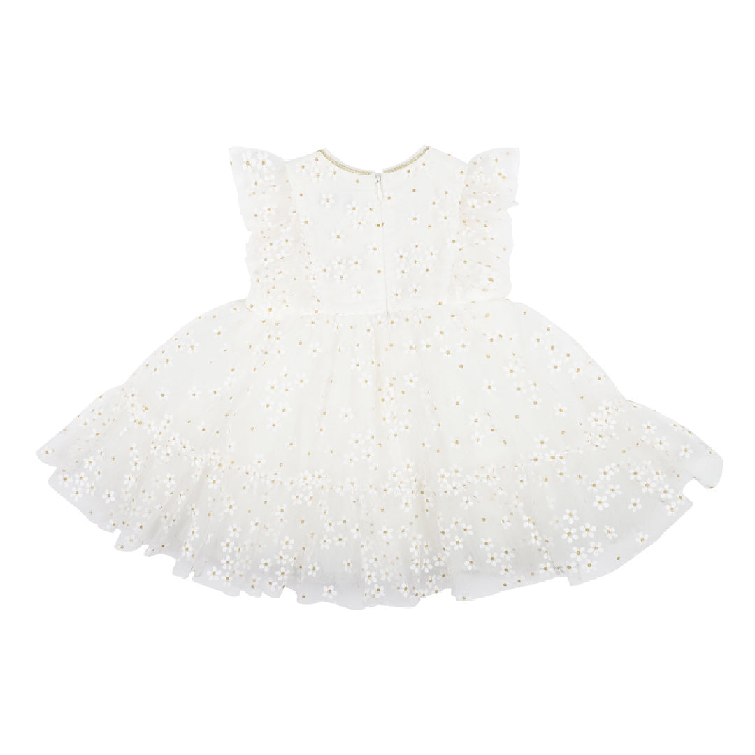 BEBE BABY GIRL DAISY GLITTER DRESS