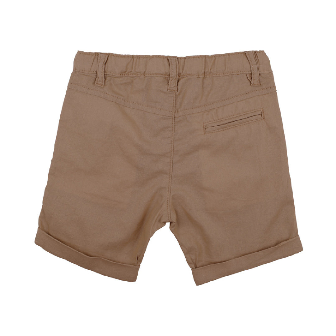 BEBE BOYS MOCHA LINEN BLEND PANTS