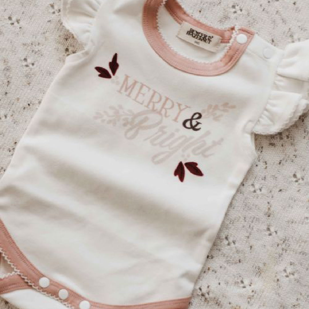 BENCER & HAZELNUT MERRY & BRIGHT BODYSUIT / TEE