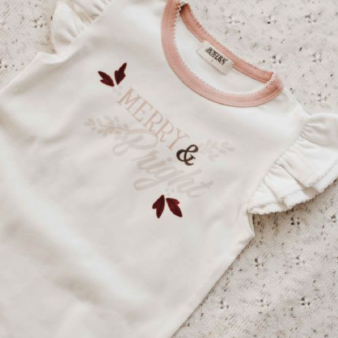 BENCER & HAZELNUT MERRY & BRIGHT BODYSUIT / TEE