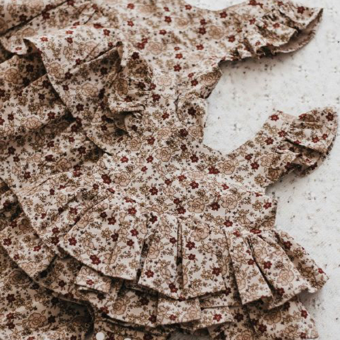 BENCER & HAZELNUT POINSETTIA PLAYSUIT / DRESS