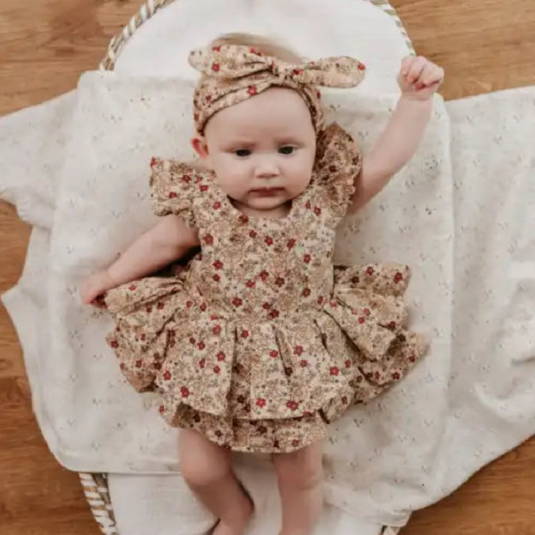 BENCER & HAZELNUT POINSETTIA PLAYSUIT / DRESS