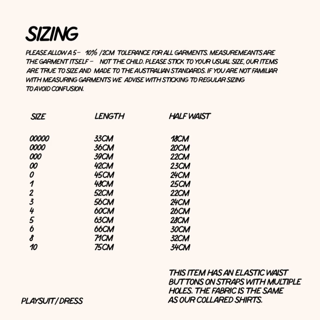 BENCER & HAZELNUT HOLLY PLAYSUIT / DRESS