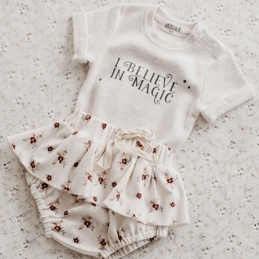 BENCER & HAZELNUT 'I BELIEVE IN MAGIC' BODYSUIT / TEE