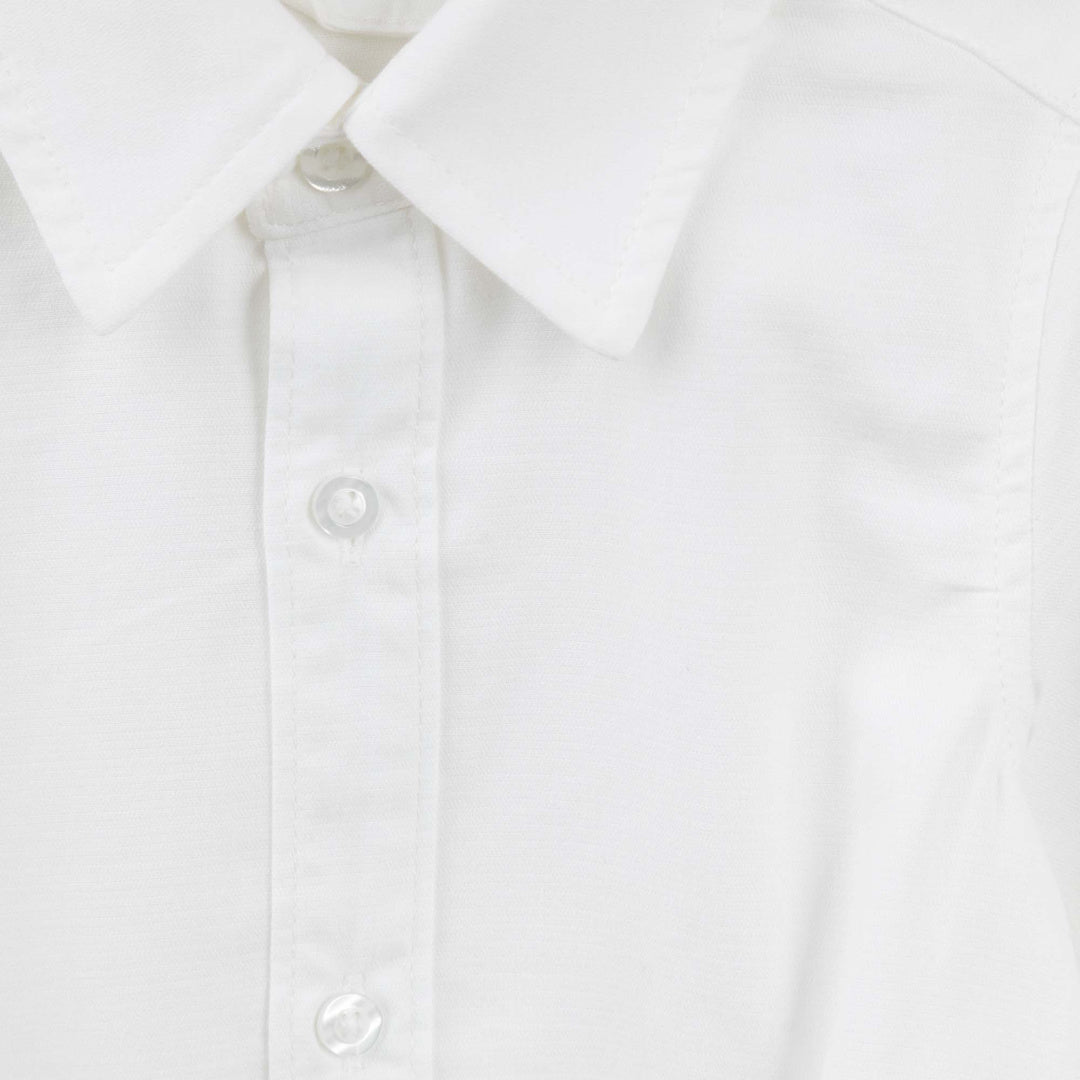 DESIGNER KIDZ JACKSON FORMAL ROMPER S/S - WHITE