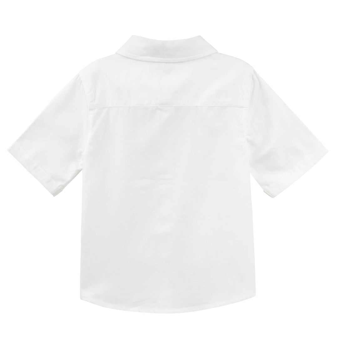 DESIGNER KIDZ BOYS JACKSON FORMAL S/S SHIRT - WHITE
