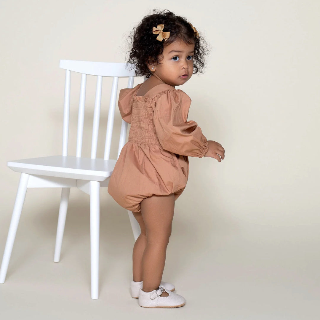 DESIGNER KIDZ BOW HAIR CLIP PACK - CARAMEL