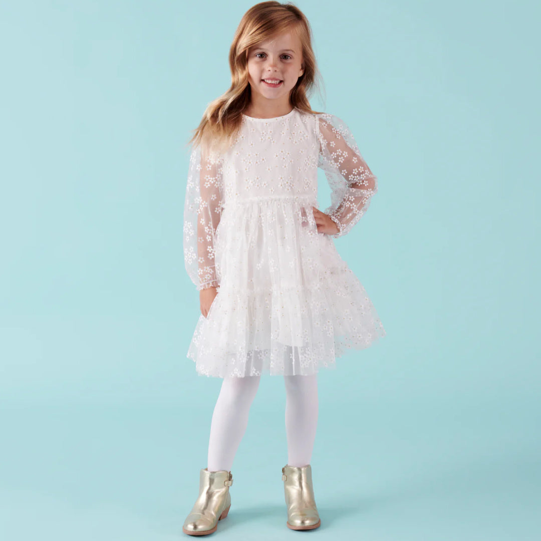DESIGNER KIDZ AUDREY L/S DAISY DRESS