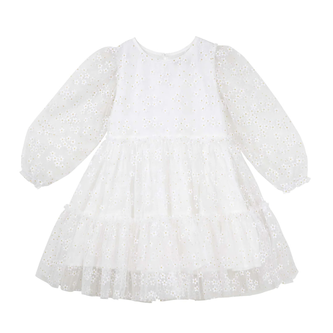 DESIGNER KIDZ AUDREY L/S DAISY DRESS