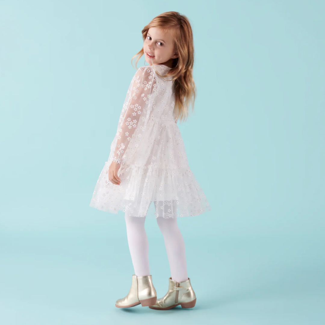 DESIGNER KIDZ AUDREY L/S DAISY DRESS