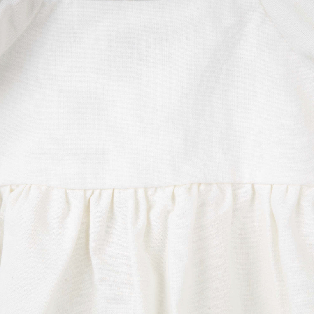 DESIGNER KIDZ GRACE TIE BACK ROMPER - ECRU