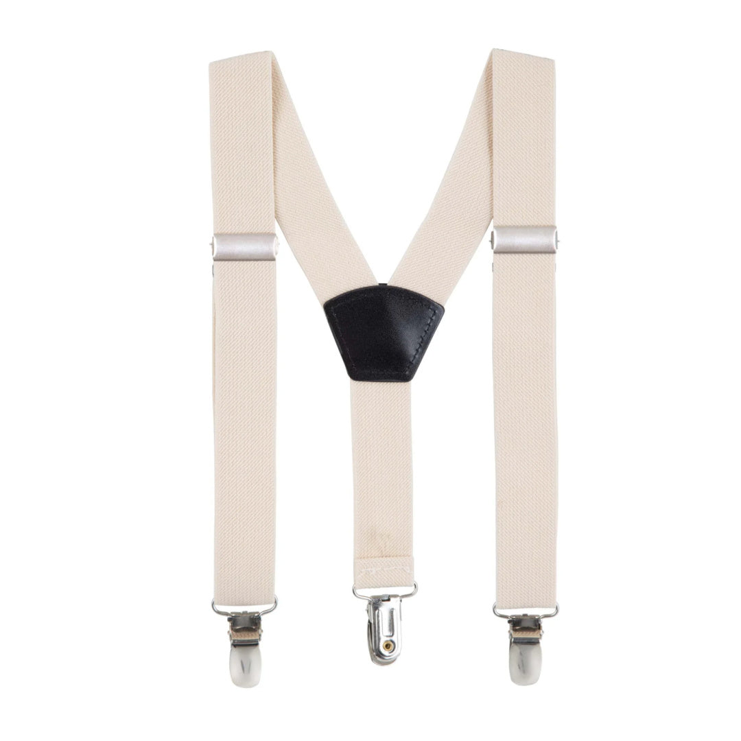 DESIGNER KIDZ BOYS BRADLEY SUSPENDERS - SAND