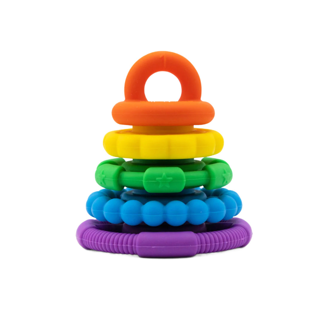JELLYSTONE DESIGNS STACKER AND TEETHER TOY - RAINBOW