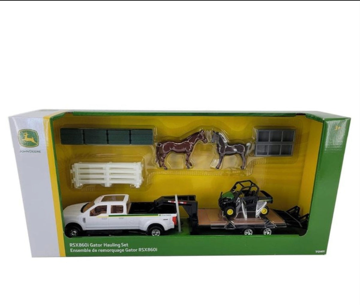 John Deere 1:32 JD RSX860i Gator Hauling Set w/Ford Pickup And Trailer