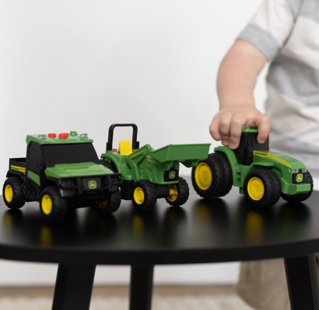 John Deere Lights & Sound Mini Tractors 3-pack