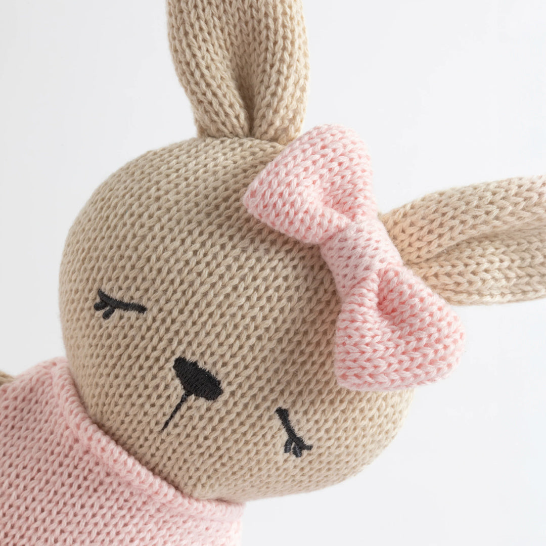 LIVING TEXTILES KNITTED ANIMAL TOY- BELLA THE BUNNY