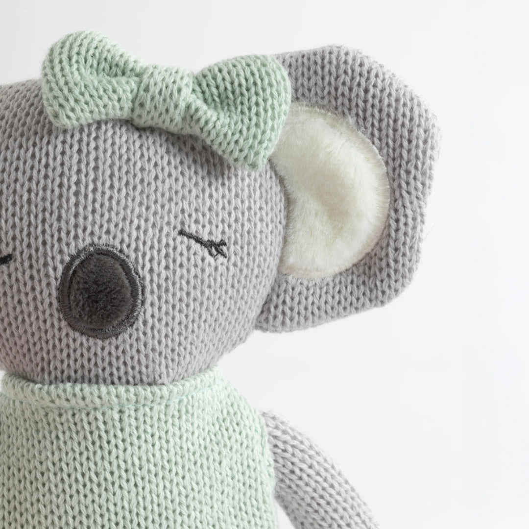 LIVING TEXTILES KNITTED ANIMAL TOY- KIMMY THE KOALA