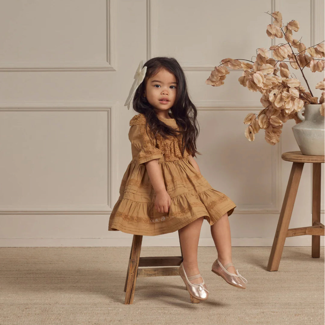 NORALEE GENEVIEVE DRESS - GOLDEN