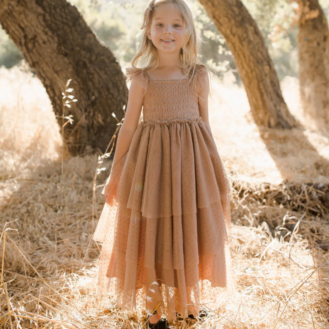 NORALEE VALENTINA DRESS - MOCHA