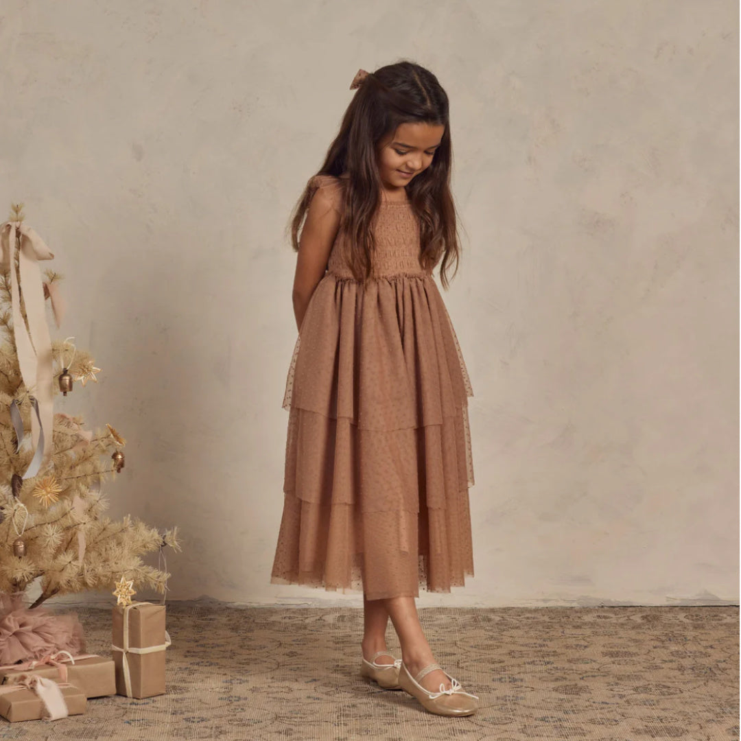 NORALEE VALENTINA DRESS - MOCHA
