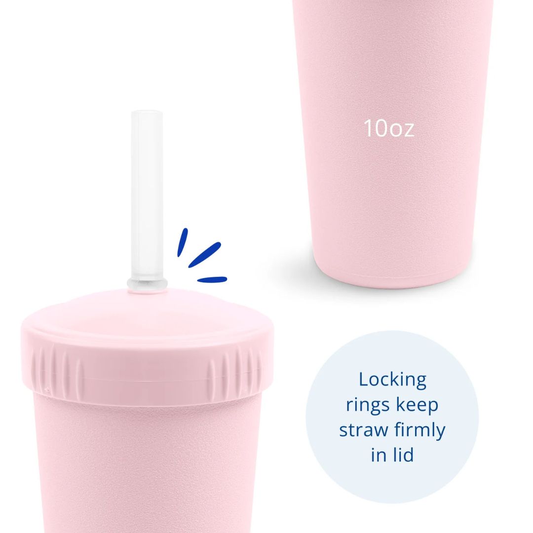 REPLAY STRAW CUP WITH REUSABLE STRAW - ICE PINK