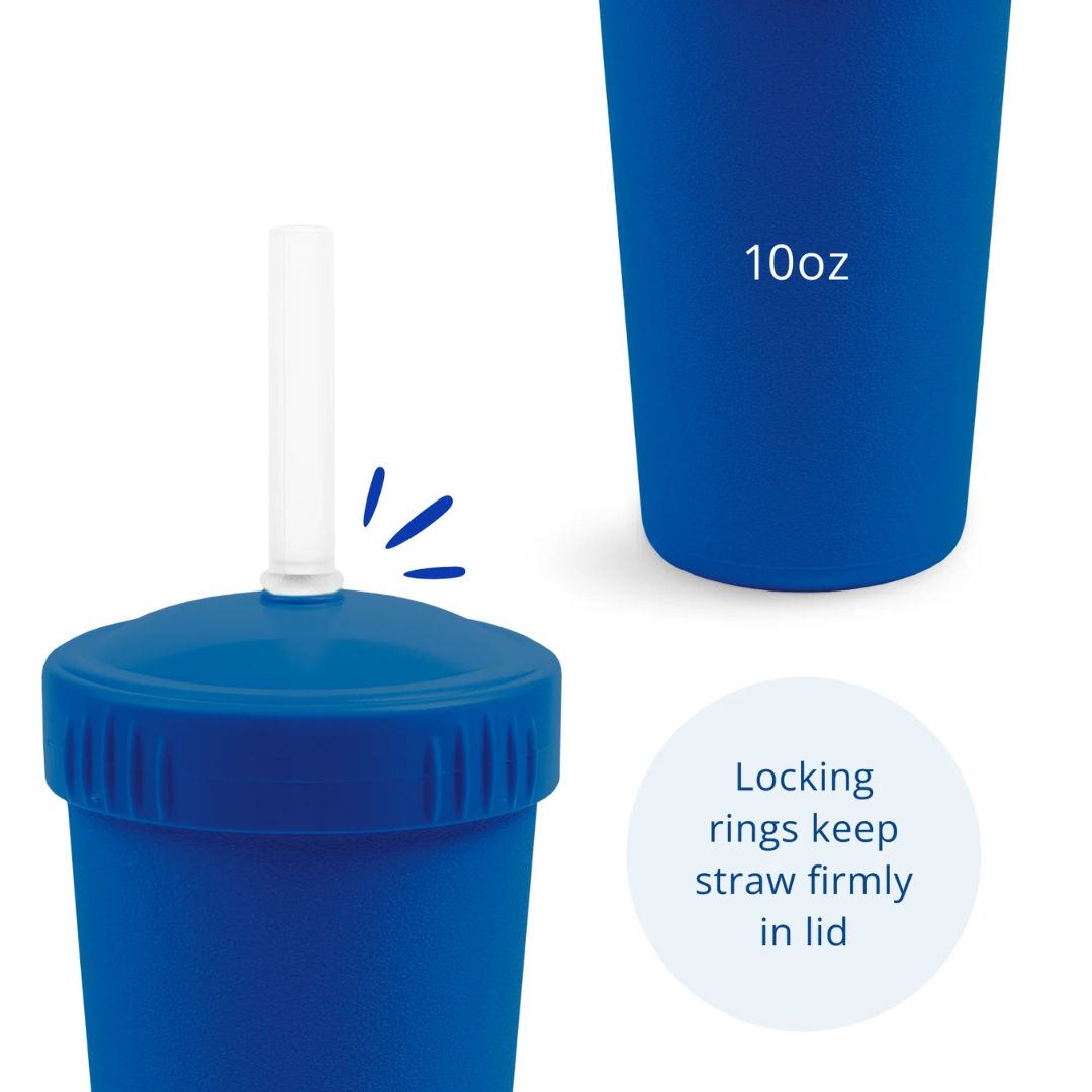 REPLAY STRAW CUP WITH REUSABLE STRAW - NAVY
