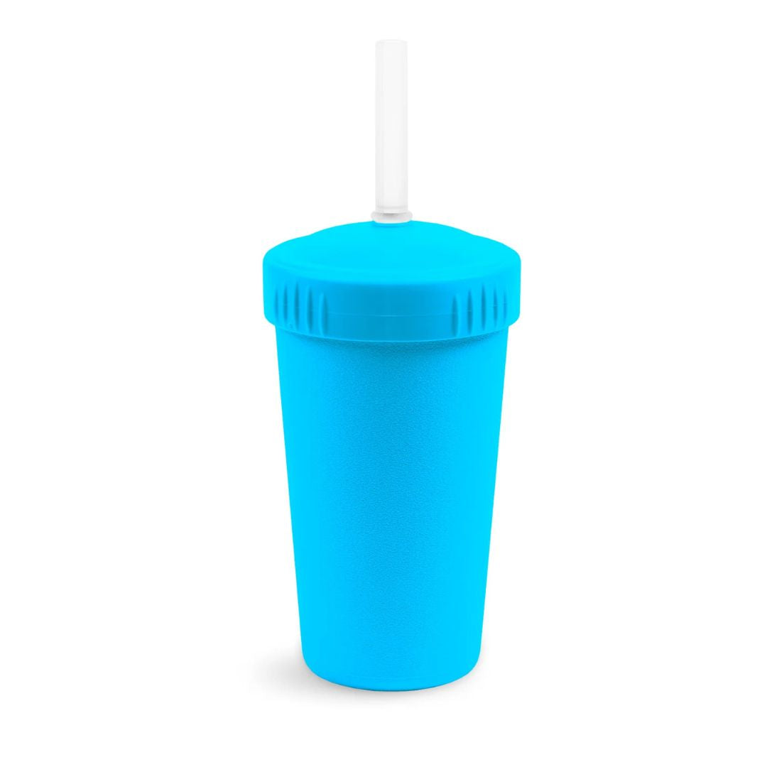 REPLAY STRAW CUP WITH REUSABLE STRAW - SKY BLUE