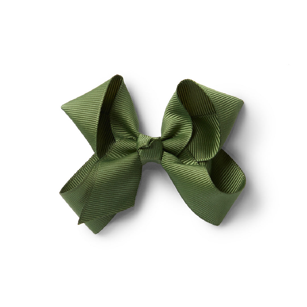 SNUGGLE HUNNY BOW CLIP MEDIUM - OLIVE
