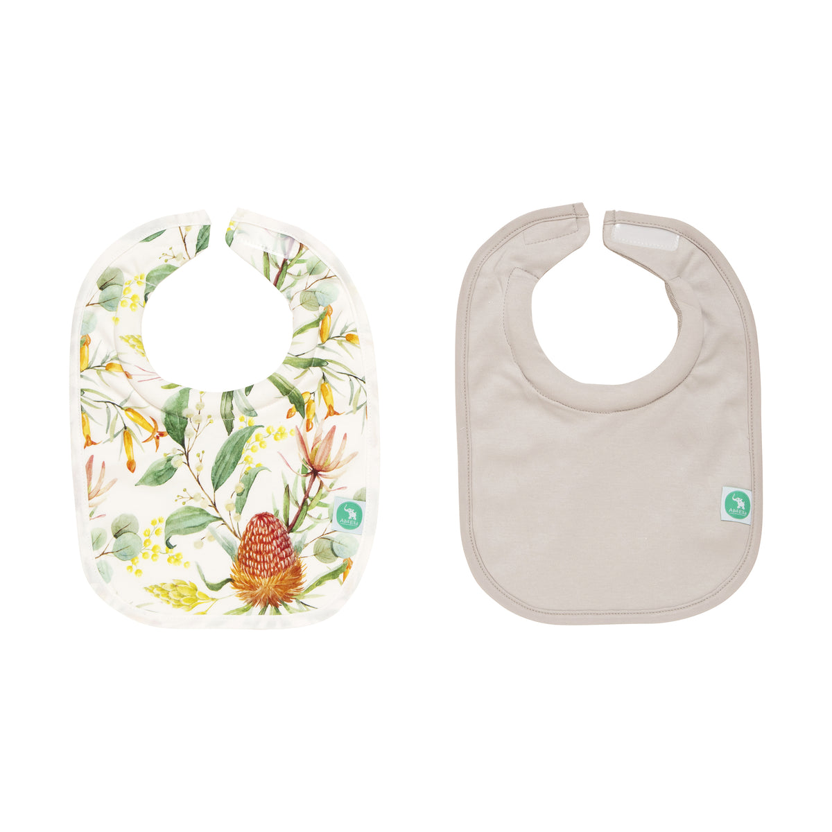 ALL 4 ELLA ROLL NECK BIBS 2PK - AUSTRALIAN