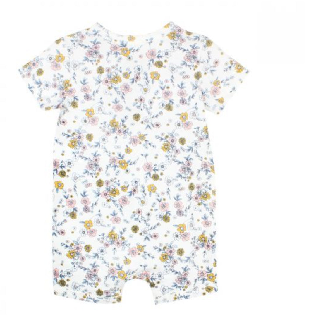 BEBE WHITE LABEL BABY GIRLS MAE FLORAL ROMPER