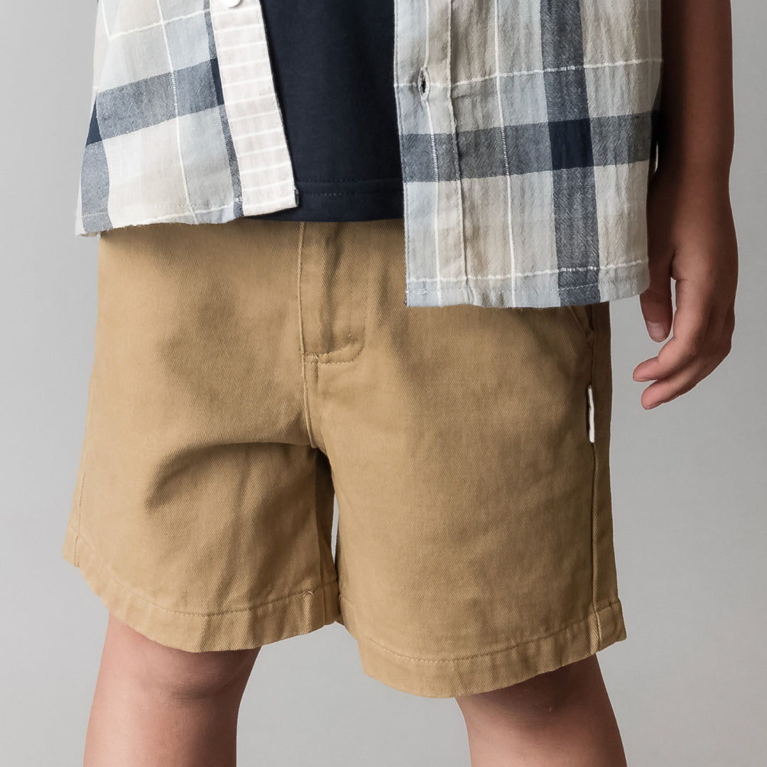 LOVE HENRY BOYS OSCAR SHORTS - TAUPE