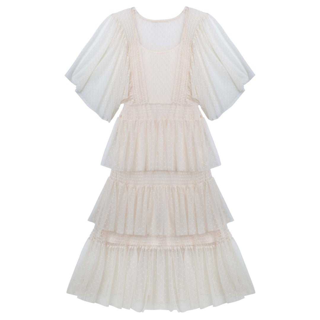 DESIGNER KIDZ TASHA TIERED MESH DRESS