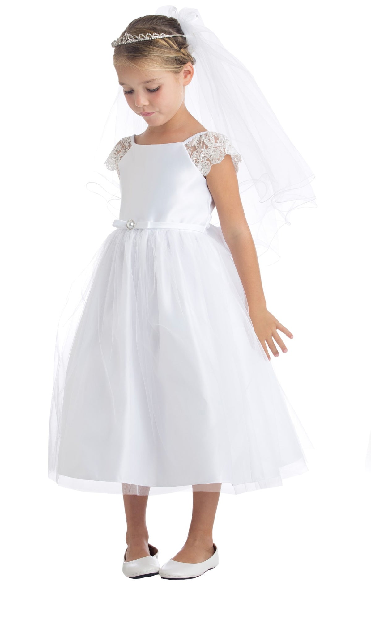 EXECUKIDS DRESS - EK621 - OFF WHITE