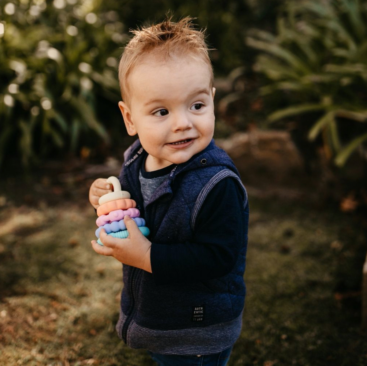 JELLYSTONE DESIGNS STACKER AND TEETHER TOY - OCEAN