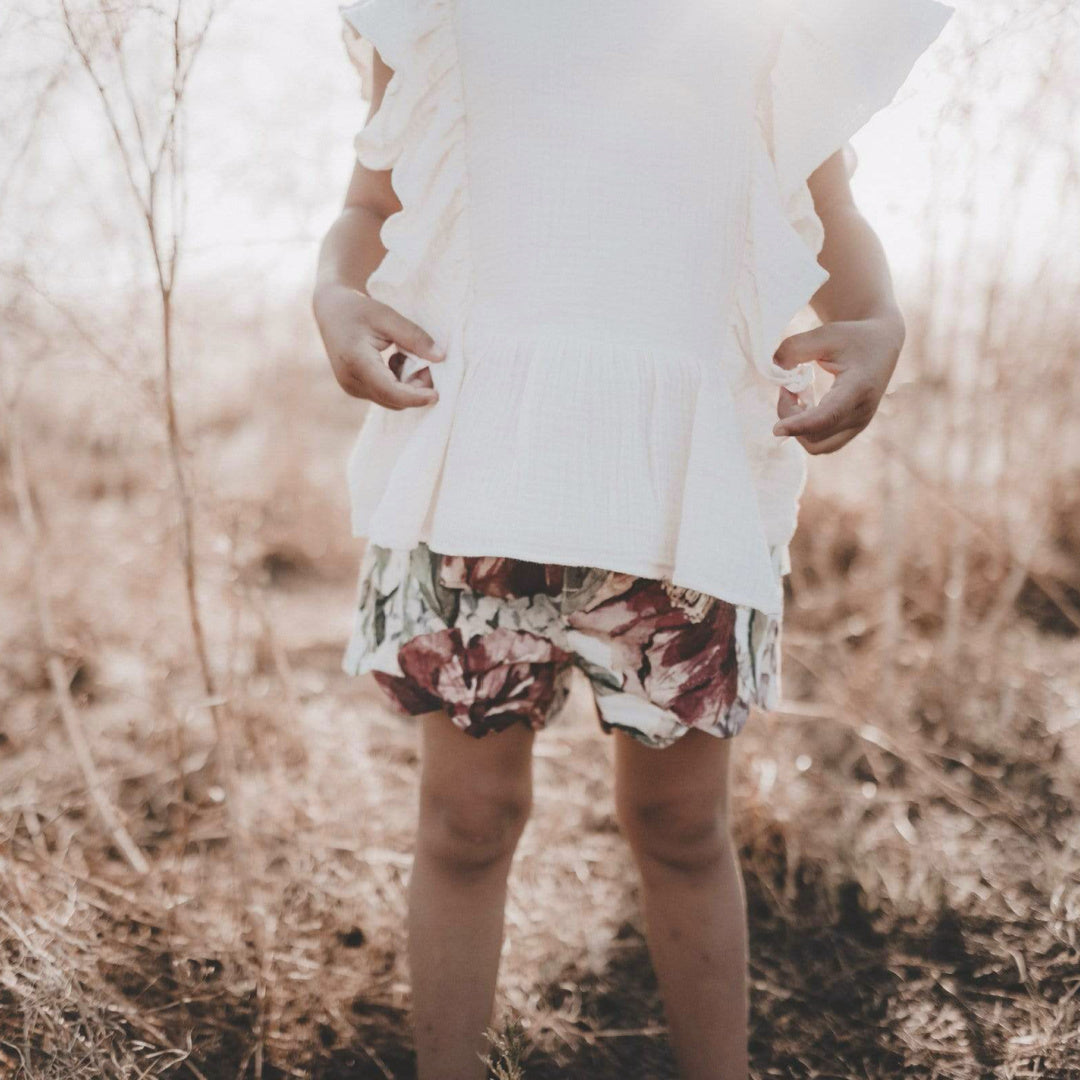 LOVE HENRY GIRLS BONNIE TOP - CREAM