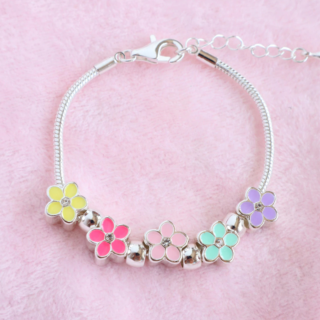 LAUREN HINKLEY PETITE FLEUR BOUQUET CHARM BRACELET