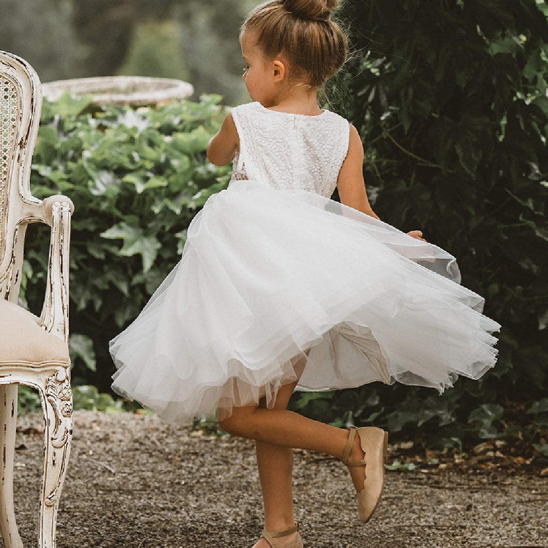 BEBE EMBROIDERED ORGANZA DRESS