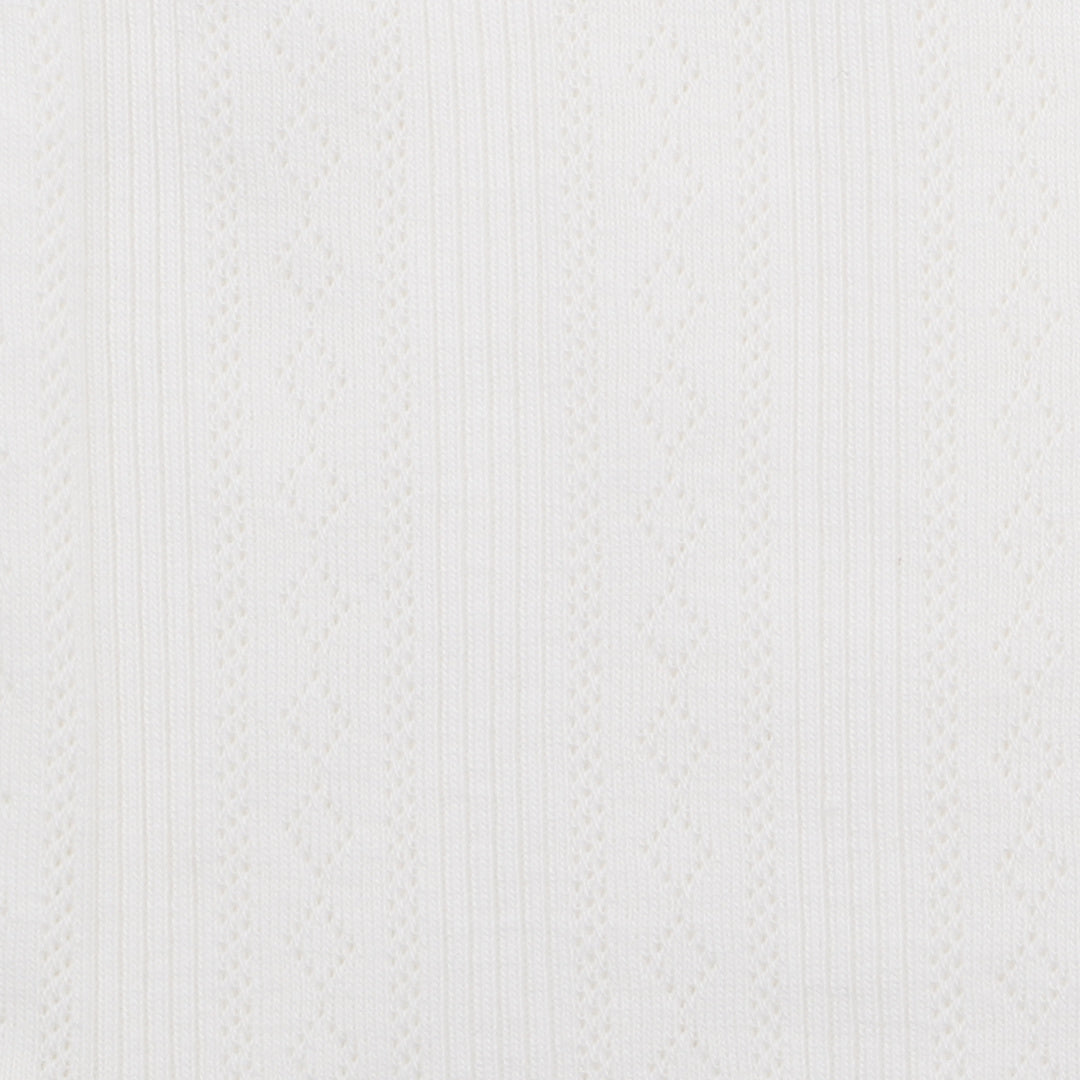 BEBE WHITE LABEL POINTELLE L/S BODYSUIT - CLOUD