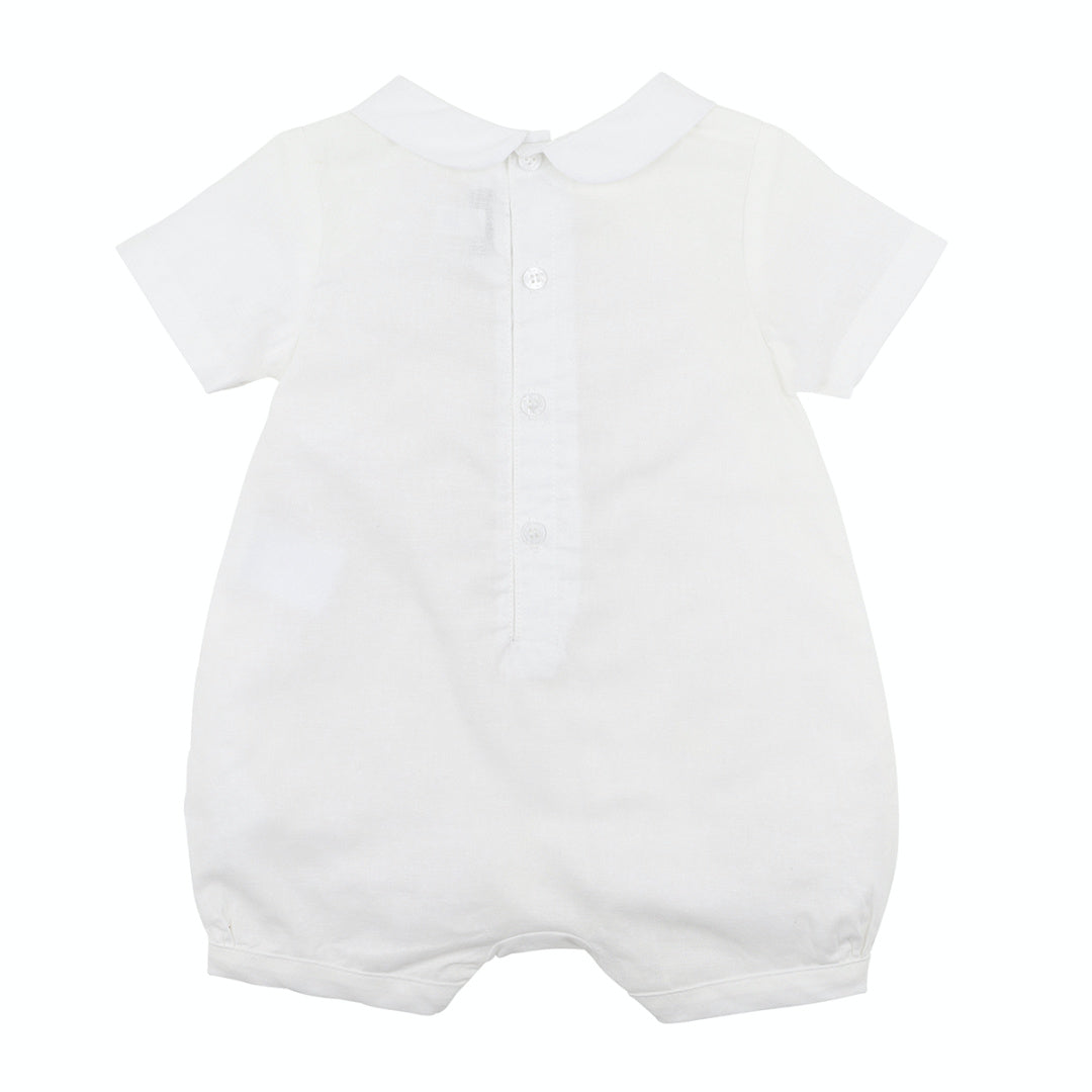 BEBE BOYS WILLIAM SMART ROMPER - IVORY