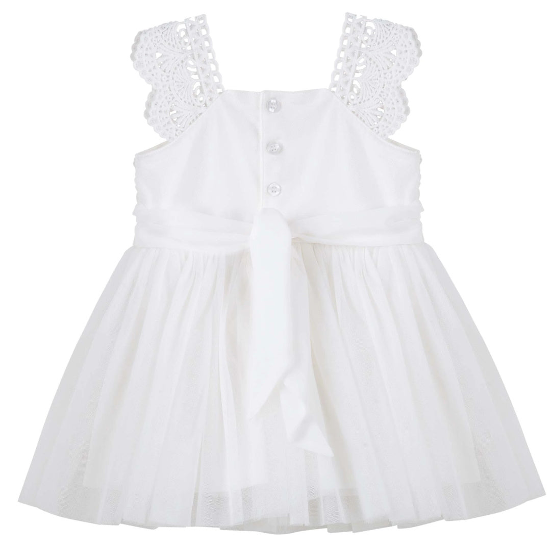 DESIGNER KIDZ ANGIE LACE BODICE ROMPER DRESS