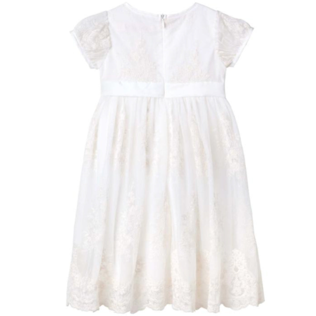 DESIGNER KIDZ MADISON CHRISTENING GOWN - BEIGE