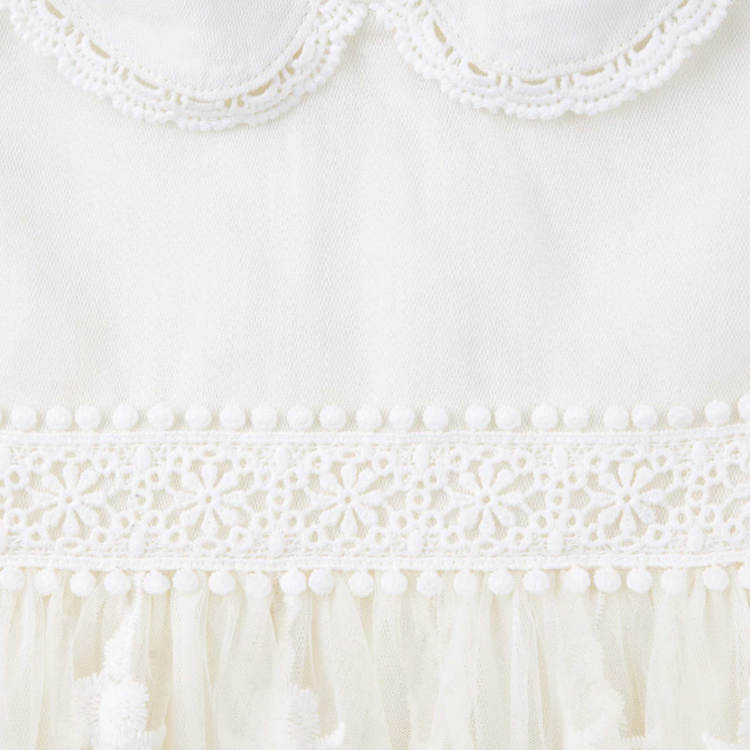 DESIGNER KIDZ AVA ANTIQUE LACE CHRISTENING GOWN