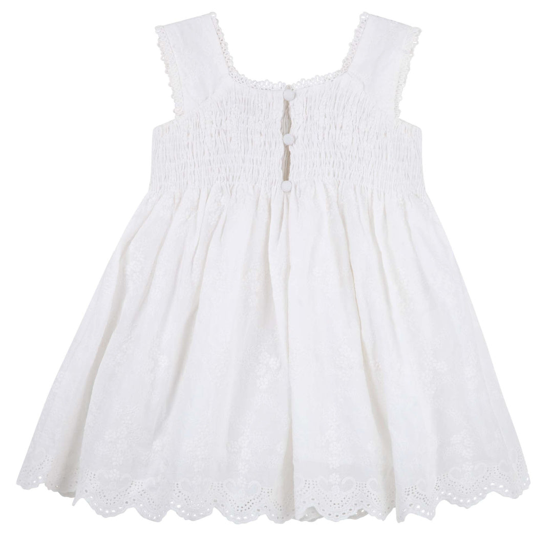 DESIGNER KIDZ BETSY LACE DRESS - WHITE