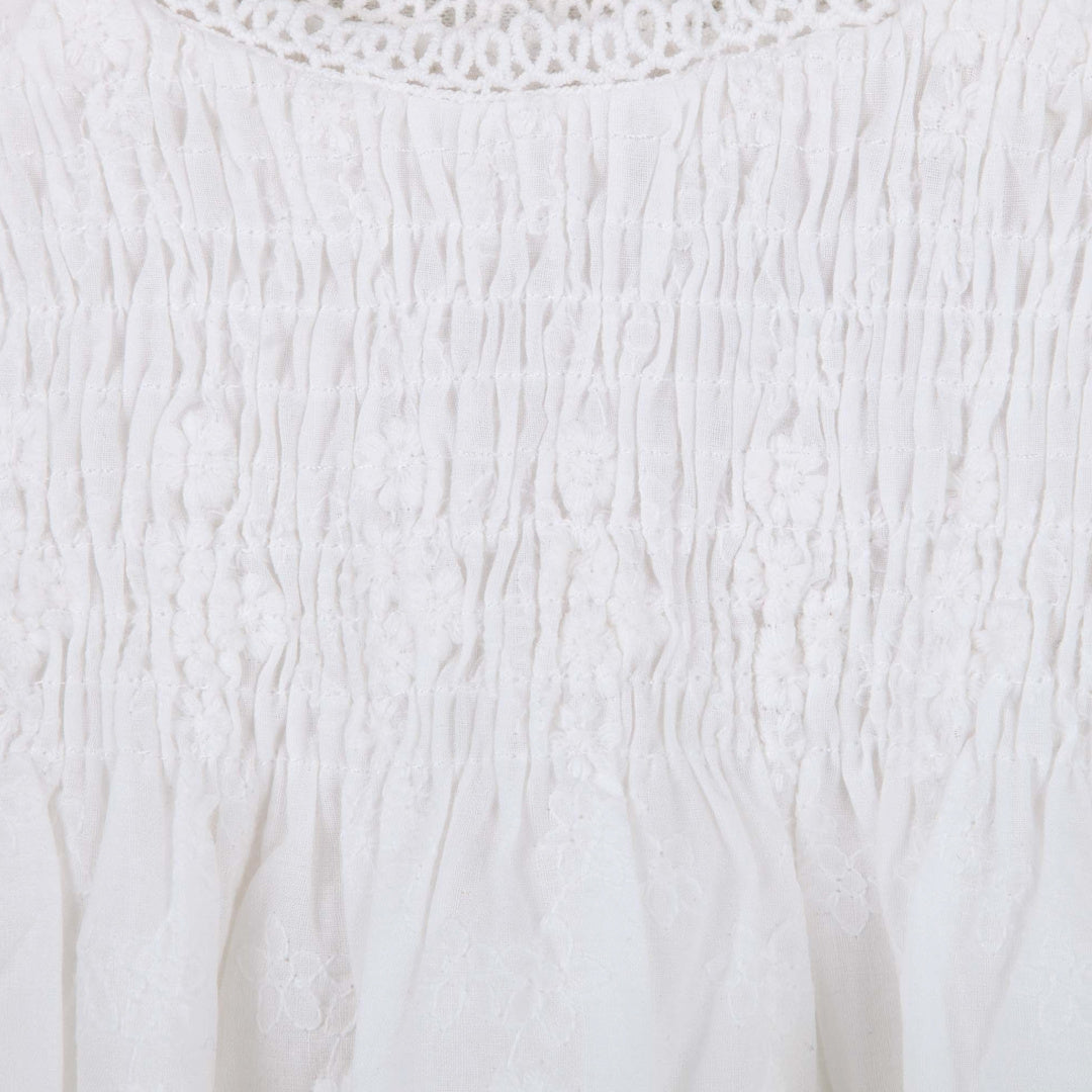 DESIGNER KIDZ BETSY LACE DRESS - WHITE