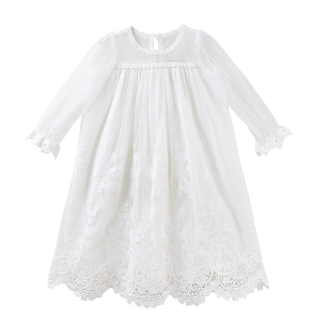 DESIGNER KIDZ ISABELLA LACE CHRISTENING DRESS