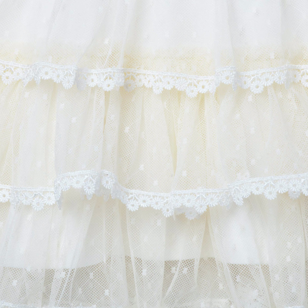 DESIGNER KIDZ POPPY L/S TIERED TULLE DRESS