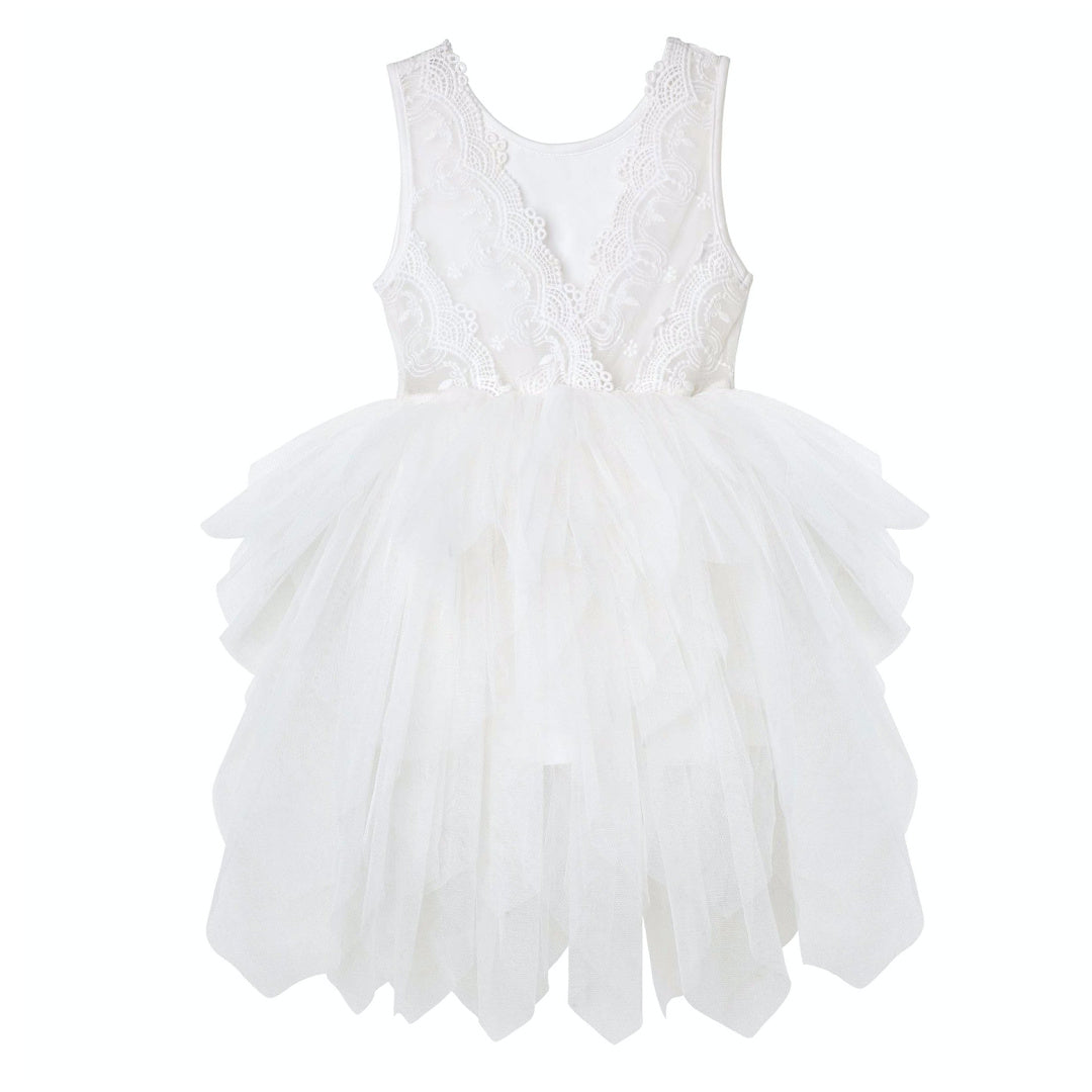 DESIGNER KIDZ SOPHIE LACE BODICE TUTU DRESS - IVORY
