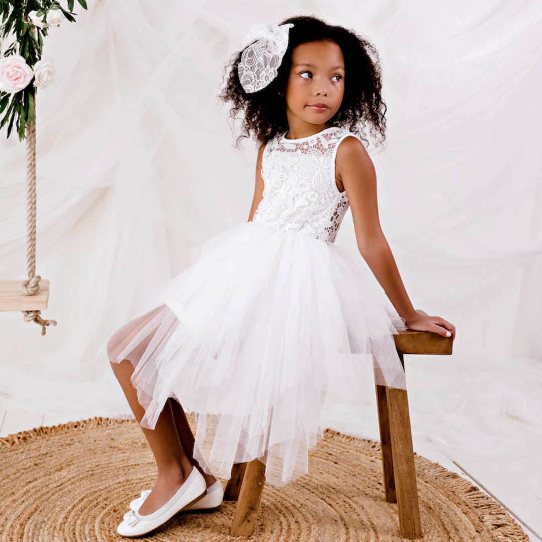 DESIGNER KIDZ TARA HEART BACK DRESS