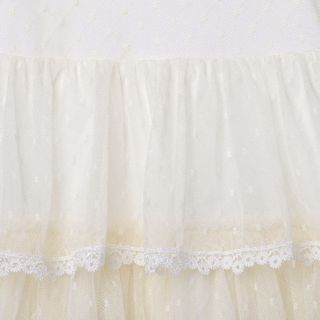 DESIGNER KIDZ POPPY S/S TIERED TULLE DRESS